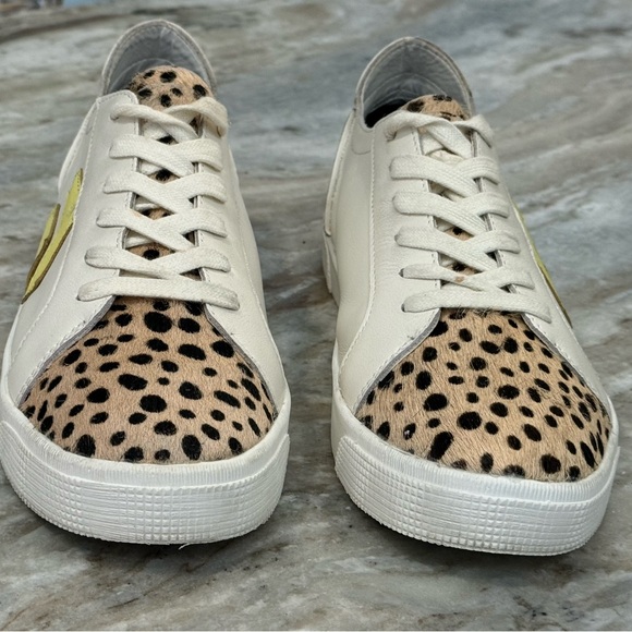 Women’s DOLCE VITA Zaga Calf Hair Leather Sneakers- Size 9 - Picture 5 of 10